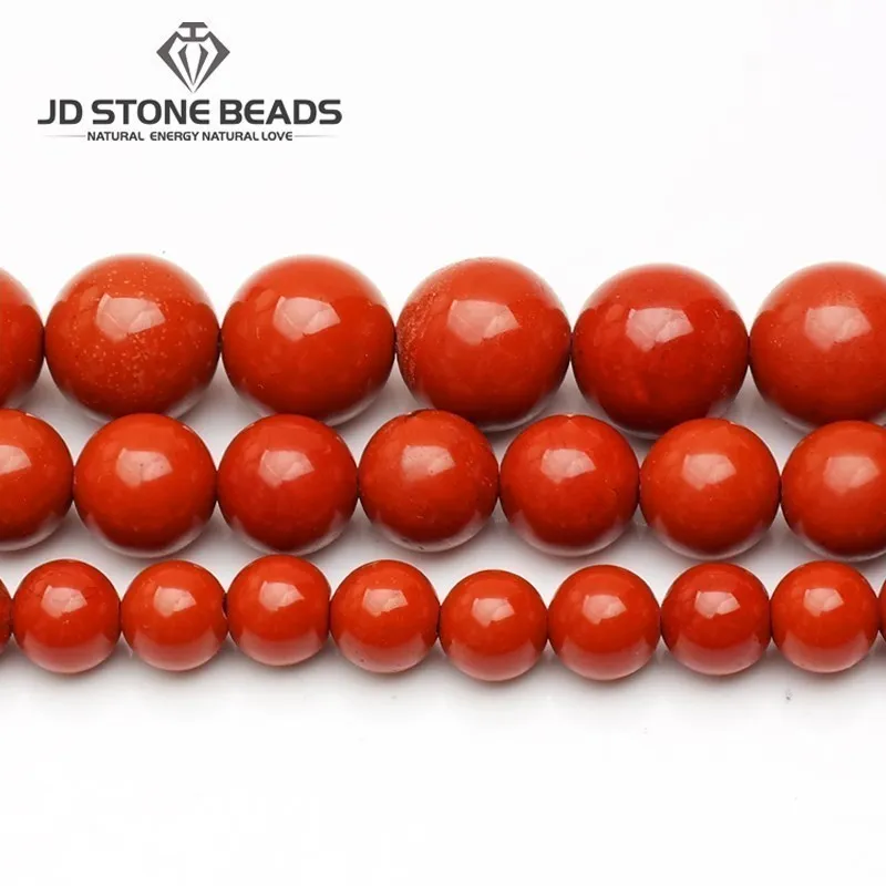 Natural Red Jasper Beads 3-12mm Semi-Finished Handmade DIY Bracelet Beads Accessories gemstone For Jewelry Making
