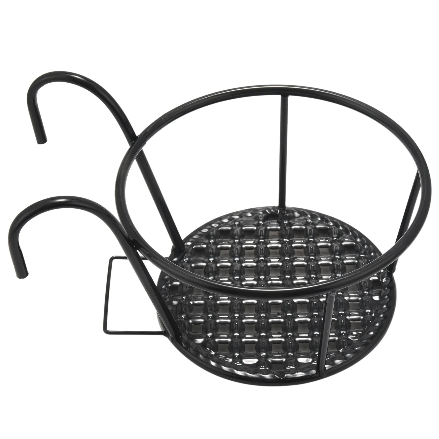 

A84Z-Metal Flower Holder Shelf Stand Hanging Pots Basket Plant Garden Wall Storage