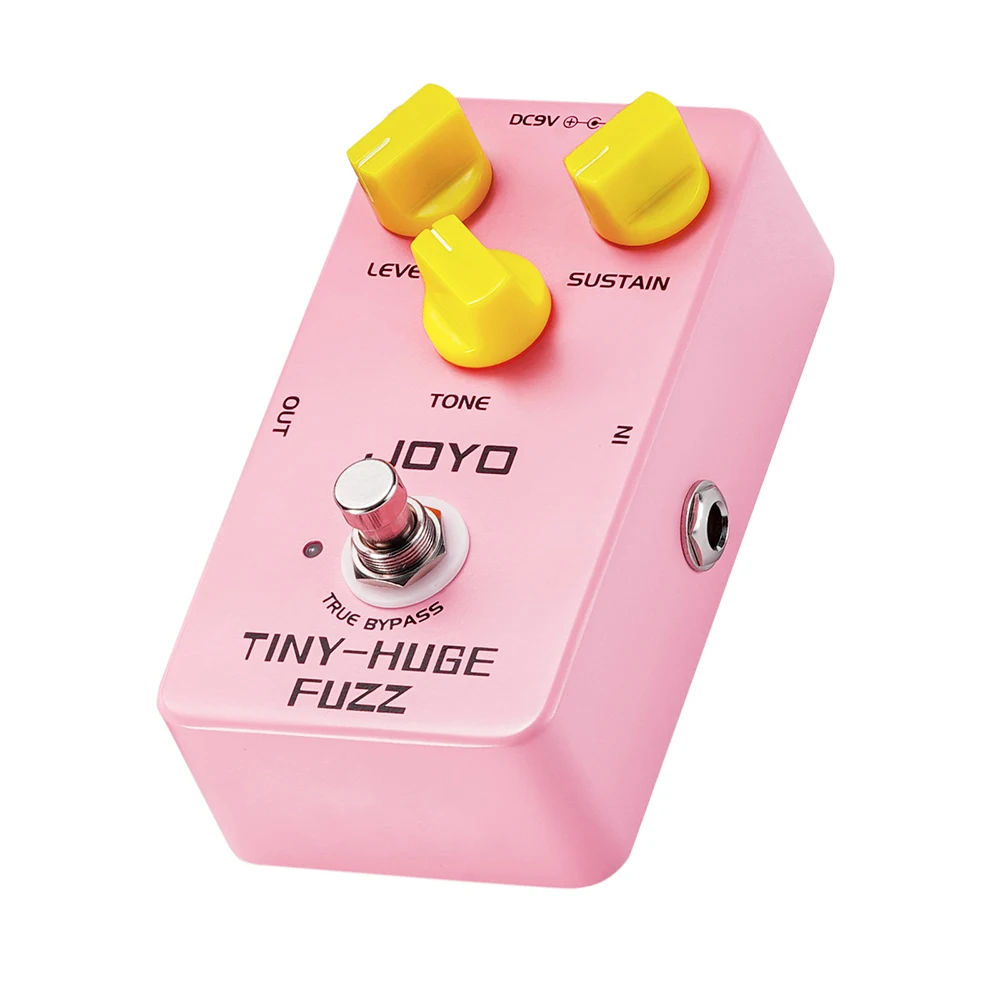 Pedal de Guitarra Analógico JOYO JF-26 TINY HUGE Fuzz, Tono Vintage de los 90, True Bypass, Efecto de Sustain Grueso y Saturado para Stoner Metal
