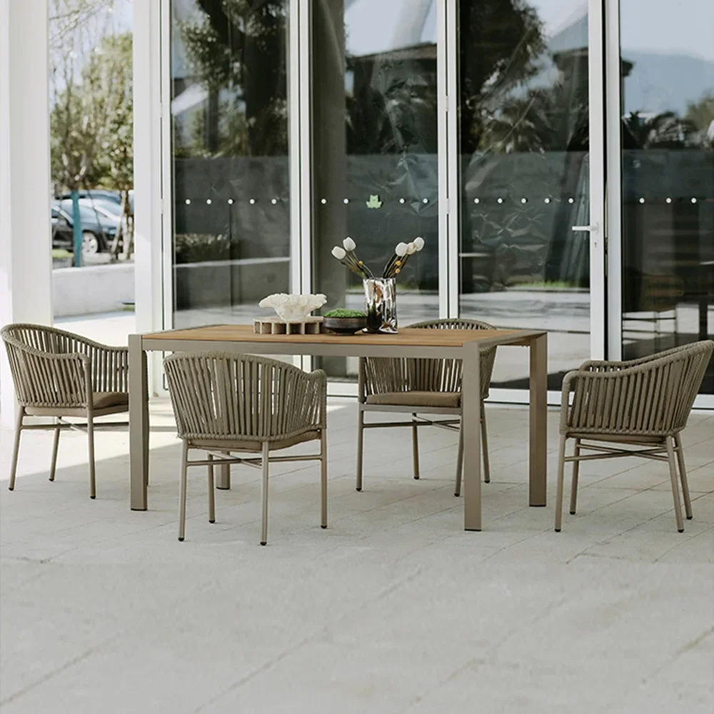 

Outdoor rattan chair hotel B & B leisure courtyard balcony rattan table and chair set