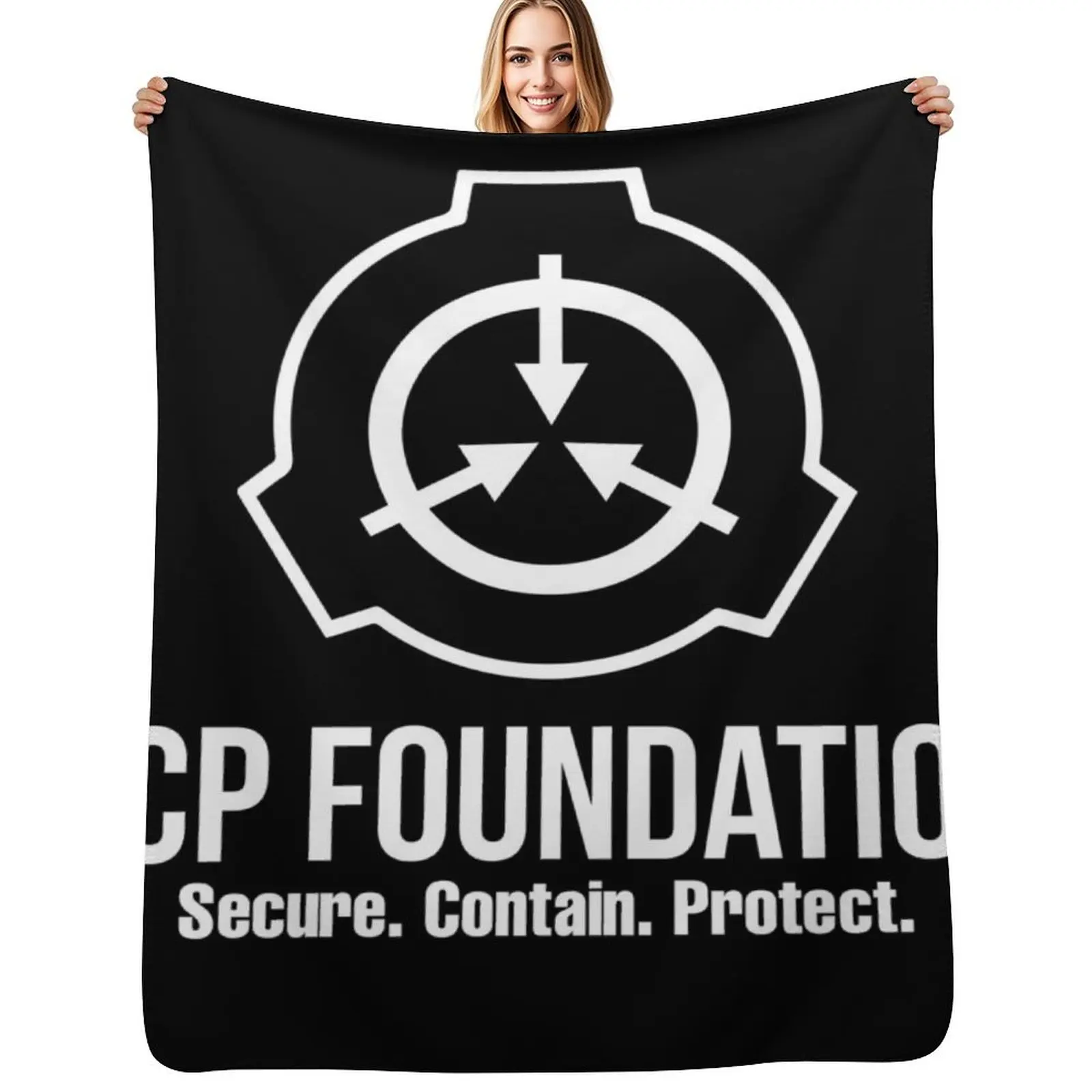 SCP Foundation Secure Contain Protect Throw Blanket All Season Soft Lightweight Blanket for Home