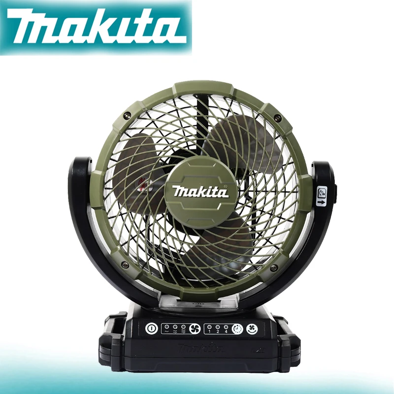 Makita-lxt Cordless Green Ventilador Elétrico Portátil Ferramenta Velocidade Ajuste do Vento 14.4 18v Dcf102zx1o Camping Outdoor