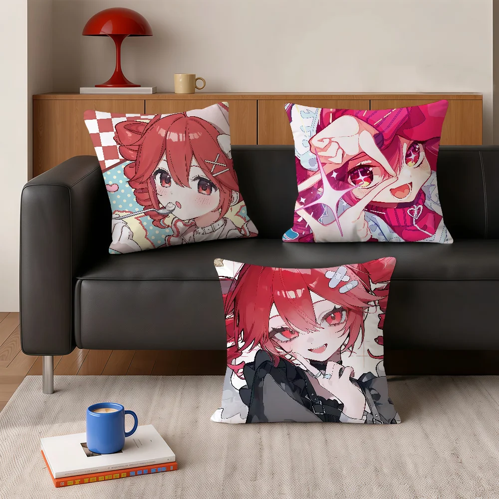 Virtual K-Kasane T-Teto Pillow Case Square Bedroom Headboard Sofa Living Room Backrest Cushion Nap Pillow