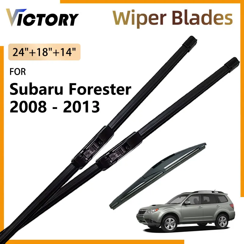 

Car Front Rear Wiper Blade For Subaru Forester SH 2008 - 2013 2012 2011 2010 2009 Accessories Windshield Windscreen Window Brush