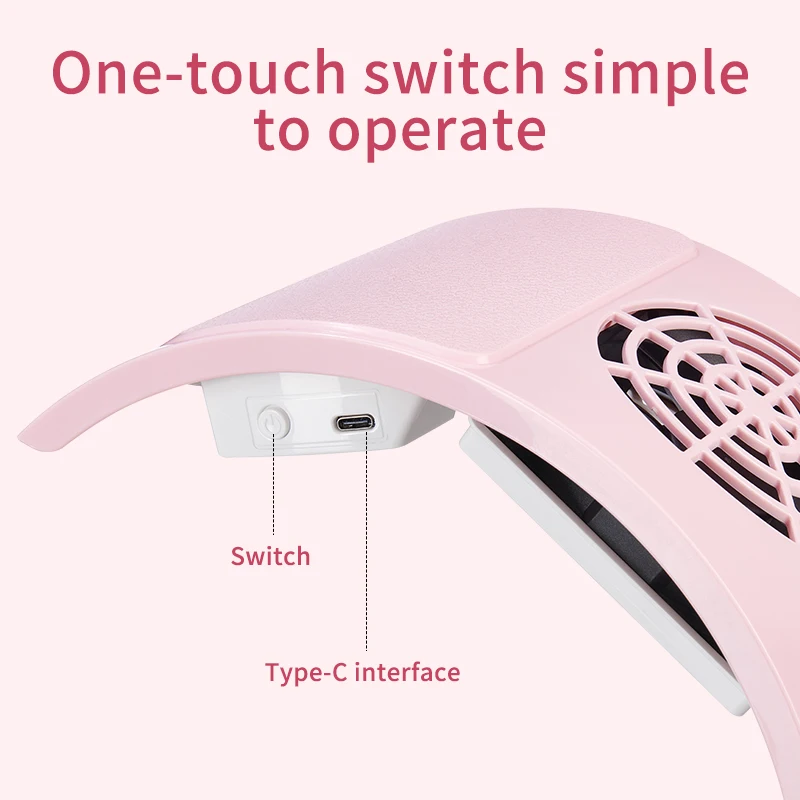 مروحة مستخرج مجمع الغبار للأظافر لآلة الأظافر، مكنسة كهربائية قوية للأظافر مع معدات إزالة مرشح الورق للأظافر