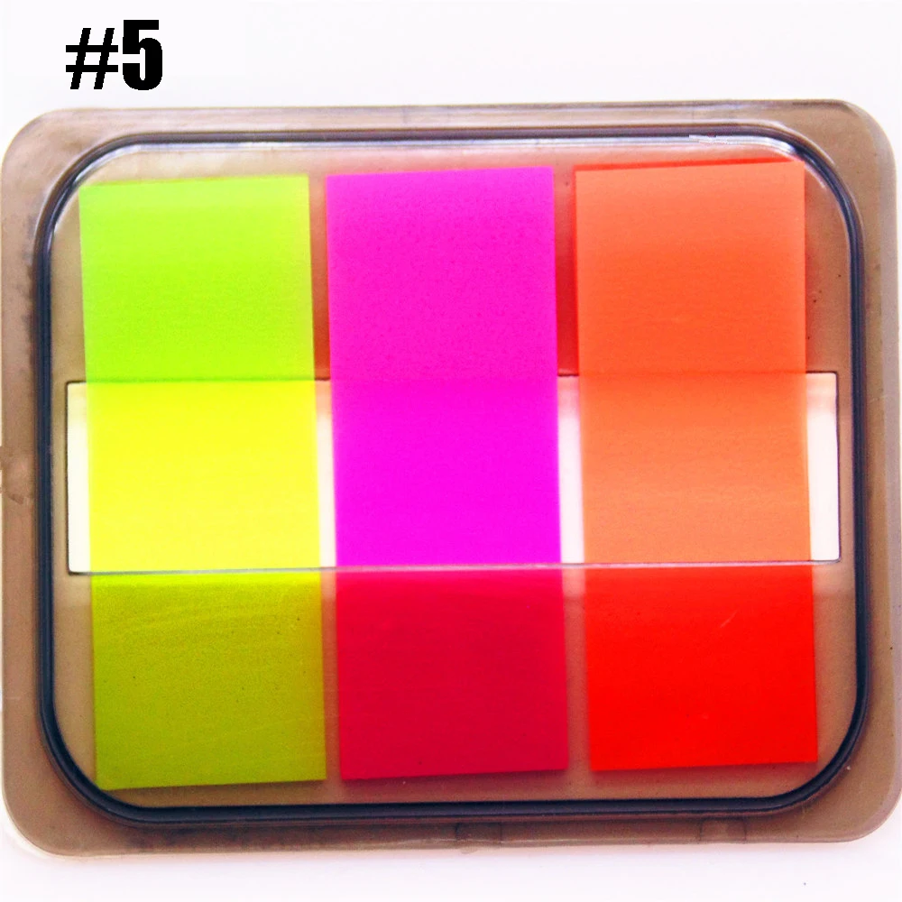 Fluorescent Color N times Sticky Index Tags Bookmark Stickers Note Stickers Sticky Notes Office School Supplies