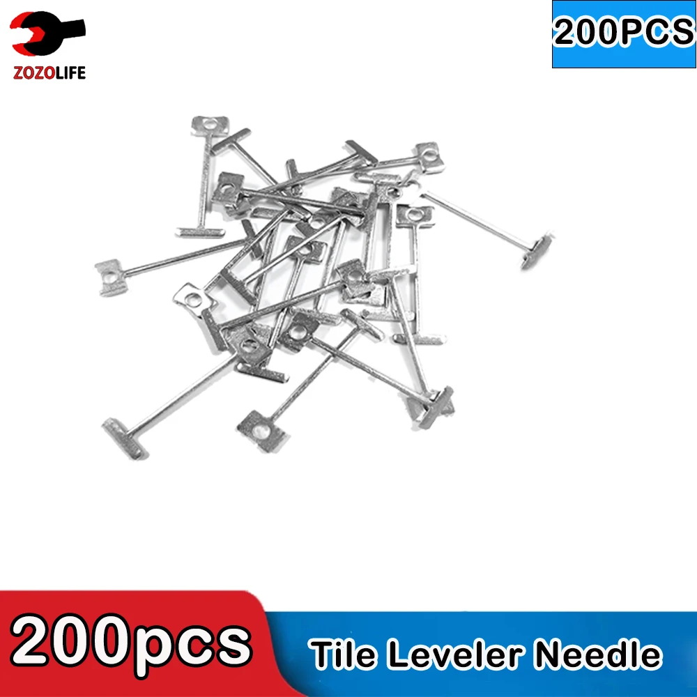 50-200pcs Tile Leveling System Replace Steel Needle Ceramic Tile Leveling Device Leveler Adjuster Construction Tools 0.9/1.5mm