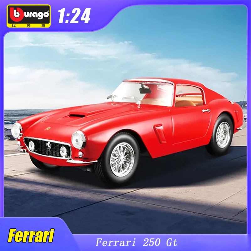 

1:24 Ferrari 250 Gt Berlinetta Passo Corto Sport Car Bburago Diecast Model Original Edition Car Alloy Luxury Vehicle Collection