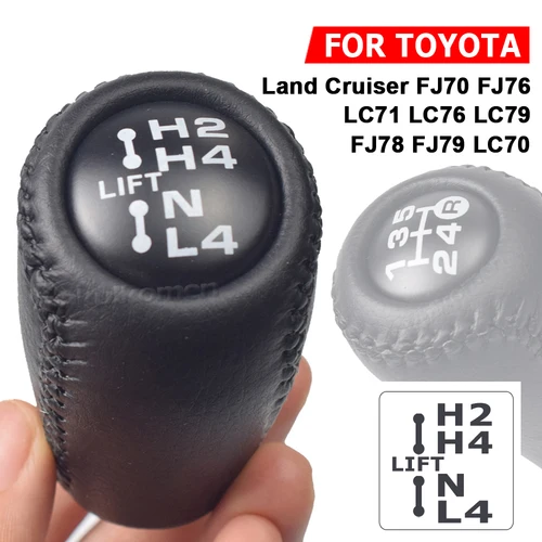 Imagen 2 del producto 5 velocidades para Toyota Land Cruiser FJ70 FJ76 FJ78 FJ79 LC70 LC76 transmisión Manual + palanca de cambio de marchas de transferencia perilla de mano