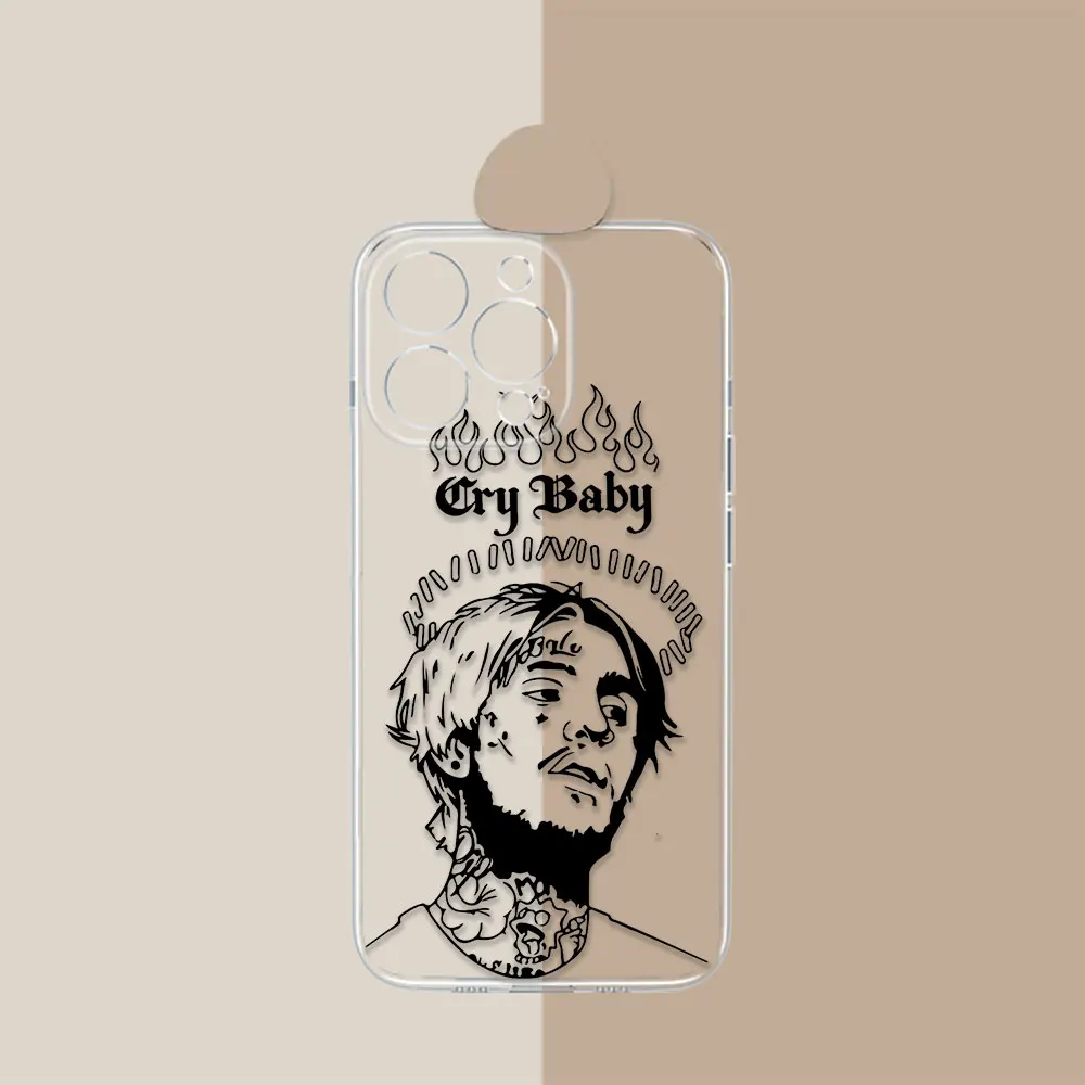 Hip Hop Singer Lil Peep Rapper Phone Case For Redmi Note 13 12 11 ProPlus 12S 11T 11S 10 10S 9 9S 9T 8 Pro Max Transparent Cover