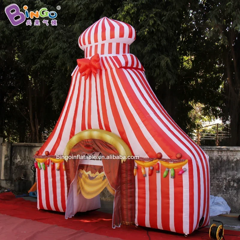 Customized Inflatable Circus Tunnel Tent Stage Decoration Inflatable Backdrop For Advertising