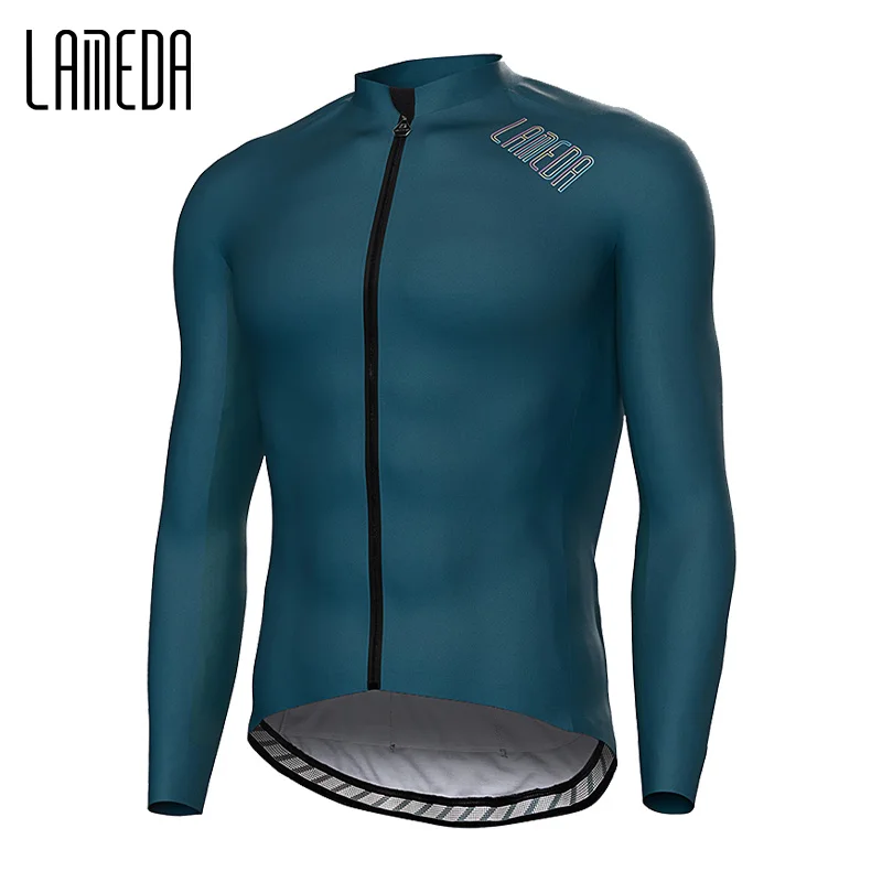 LAMEDA Thermal Mens Cycling Jersey Fleece Winter Bike Biking Clothing Bicycle Jersey for Riding Windproof MTB Cycling Clothing