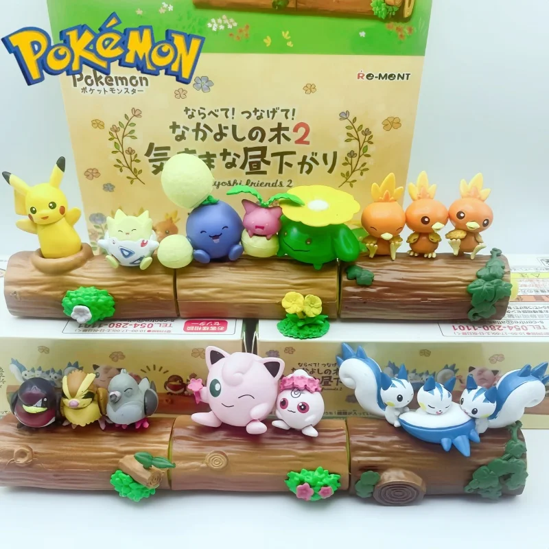 

Новая модель покемона, деревянная серия дружбы, миниатюрная фигурка сцены, факетик, Jigglypuff, кукла Пачирису, игрушка Пикачу, детский подарок на день рождения