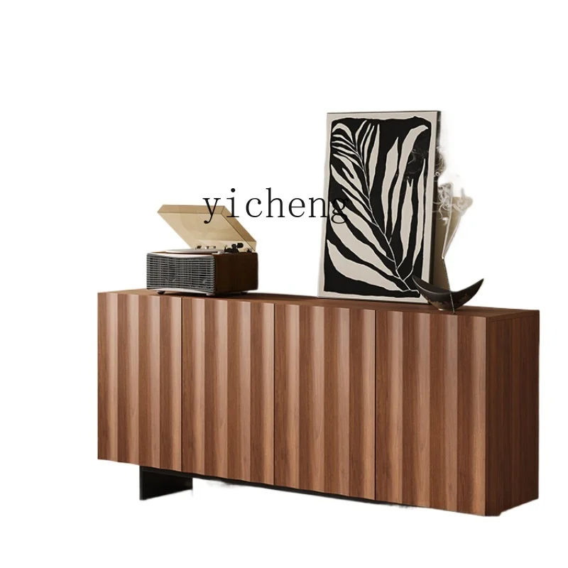 Zf solid wood dining side cabinet, table placement, wall decoration, aisle entrance tea cabinet