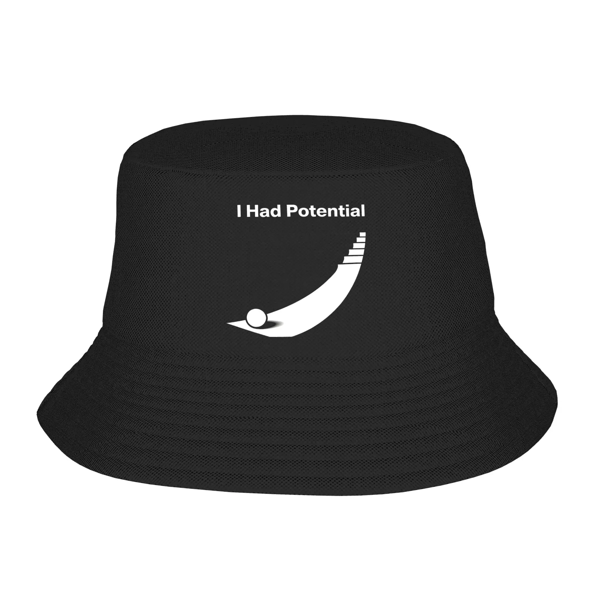 I Had Potential Sarcastic Quote  Bucket Hats Spring Picnic Headwear Project Hail Mary Fishing Hat for Unisex Ispoti Hat