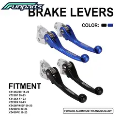 Funparts Motorcycle Forged Aluminum Titanium alloy Brake Clutch Lever For Yamaha YZ 125 250 250F 250X 426F 450F 450FX YZ250F