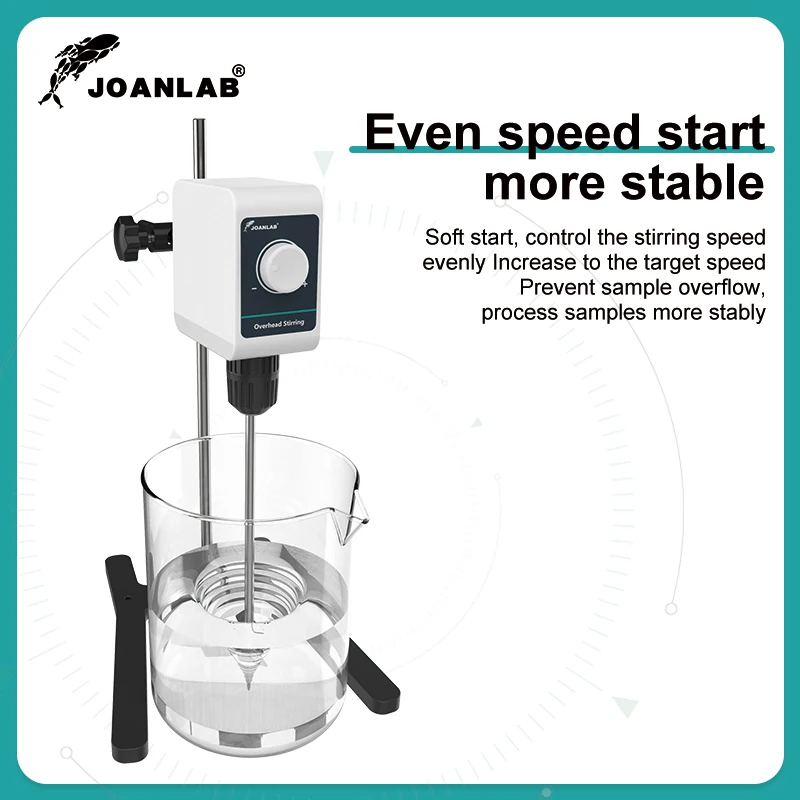 Joanlab agitador de laboratório misturador de alta potência laboratório elétrico display digital agitador suspenso 5/10l 1200rpm 110/220v OS-10S