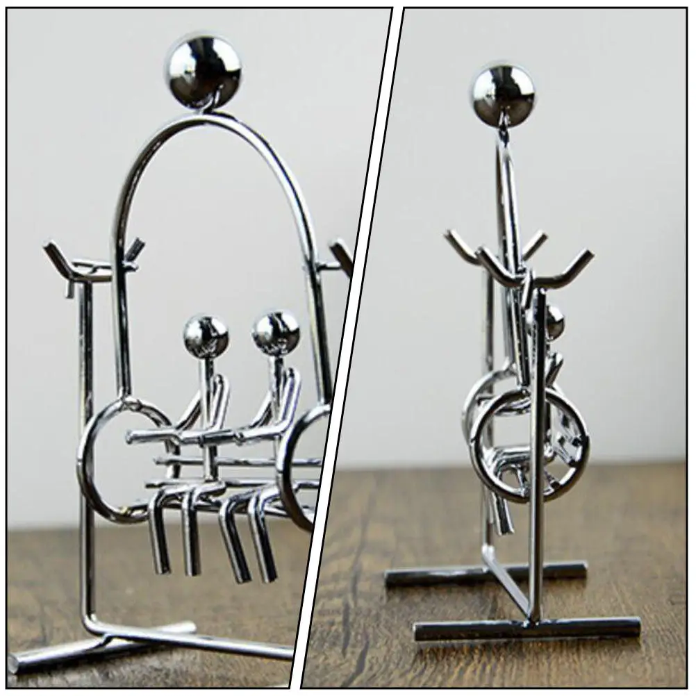 

Балансировочный маятник из железа, настольное украшение, декор для дома и офиса, движущаяся художественная и научная игрушка, развивающий подарок, железный орнамент