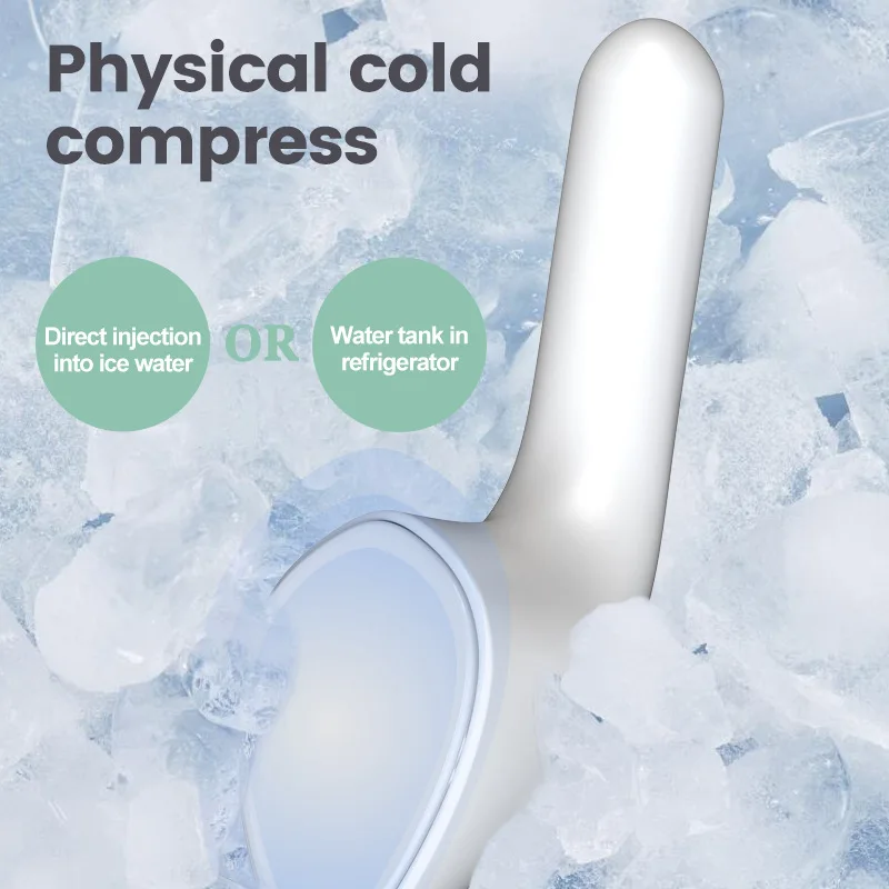 Nuovo massaggiatore per il viso in plastica portatile, impacco caldo e freddo, martello per il viso, strumento per la cura della pelle, per il sollevamento delle rughe e prodotti di bellezza