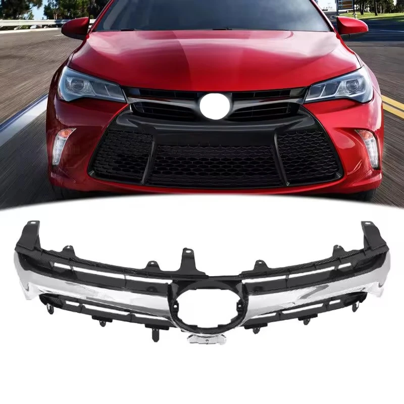 camry body kit auto parts chrome front bumper upper grille for TOYOTA camry 2015 2016 2017 SE LE