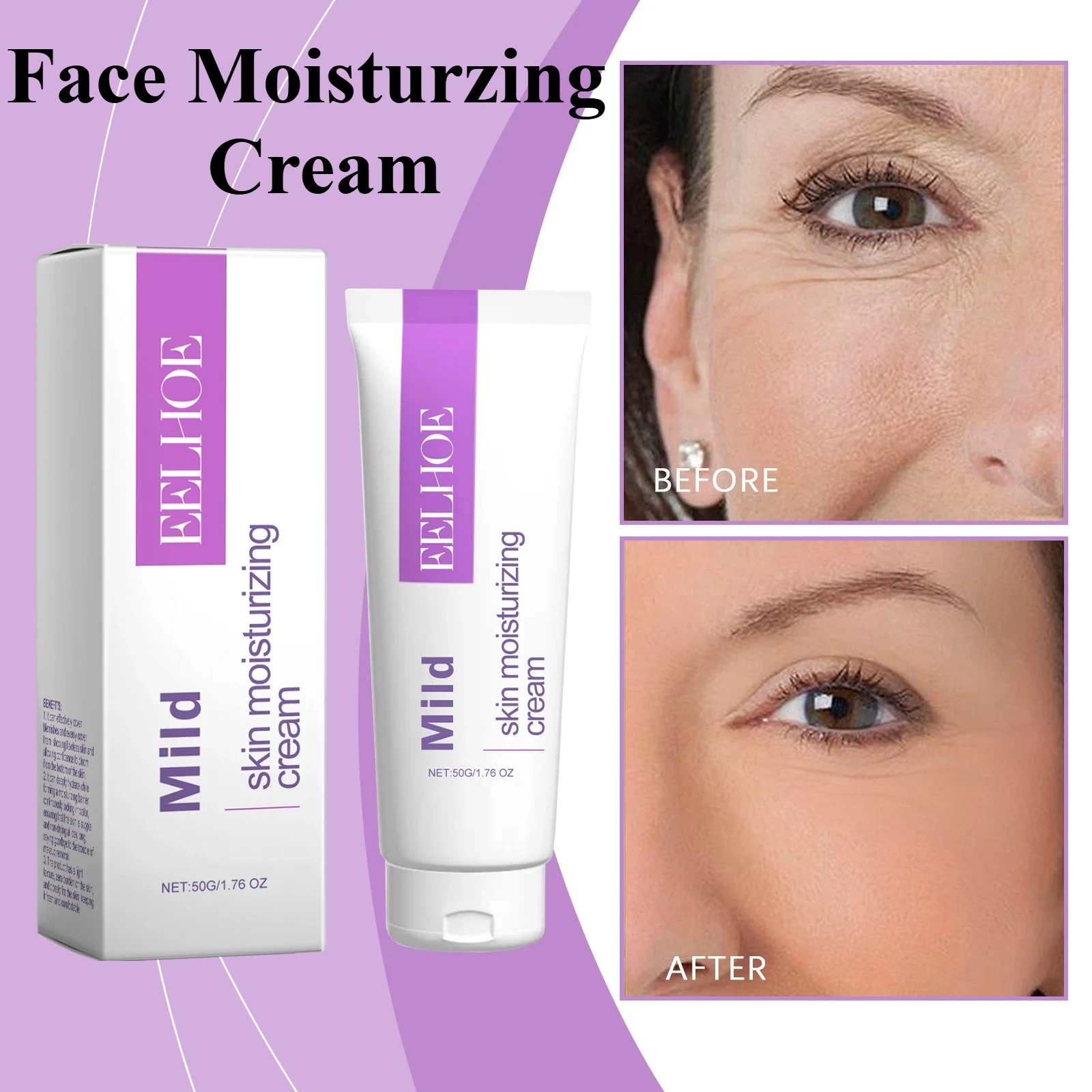 50g Facial Moisturizing Cream Reduce Wrinkles And Fine Lines Nourish Repair The Skin Prevent Skin Dryness Facial Care Product