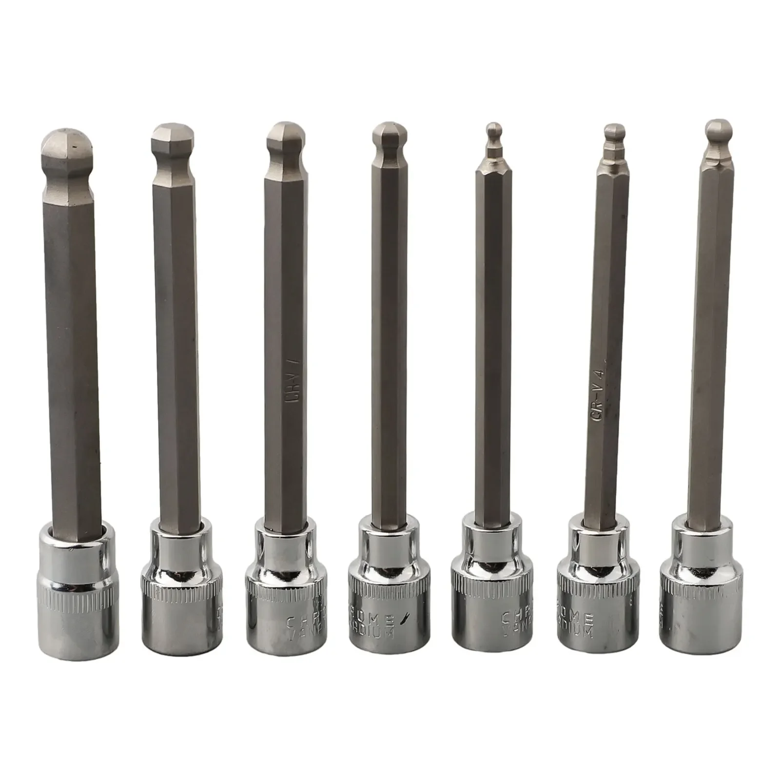 

Hexagon H5 H7 H8 110mm H3 Sockets Wrench 3 8Inch Square Adapter 110mm H3-H10 Ball End 3 8Inch 9.5mm Square Hole