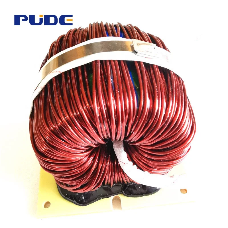 60KW/120A700UH Fe-Si material 060 magnetic conductivity  toroidal inductor  low loss Large current high power inductance coil