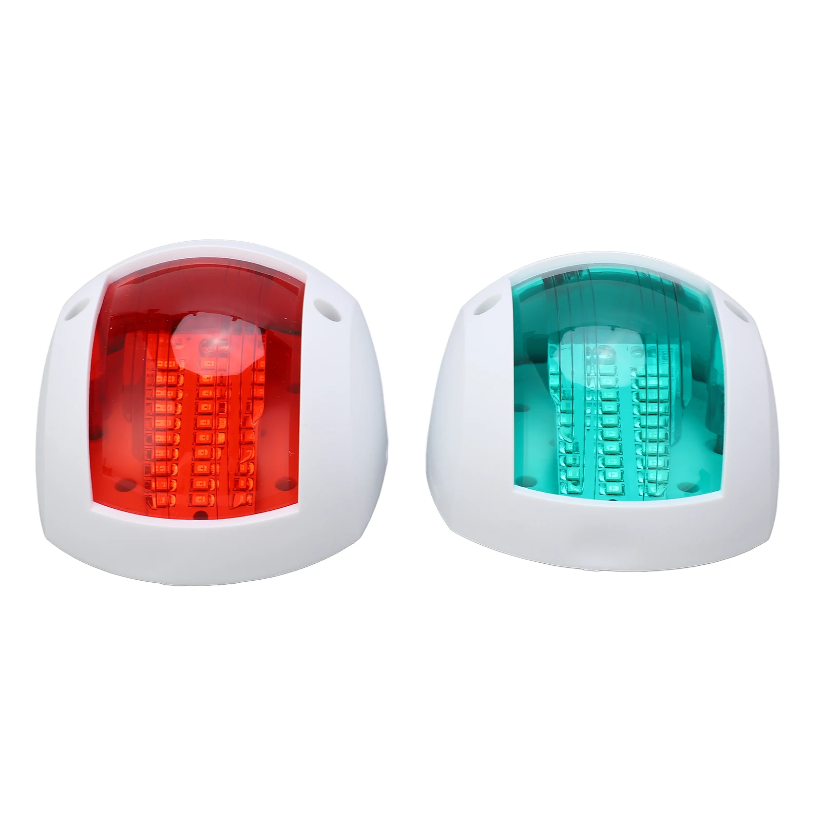 2 قطعة ضوء إشارة اليخوت 3 واط LED الملاحة القوس مصباح أحمر أخضر السفينة مجلس ضوء 112.6 °   زاوية الإشعاع للإبحار DC 12V‐24V