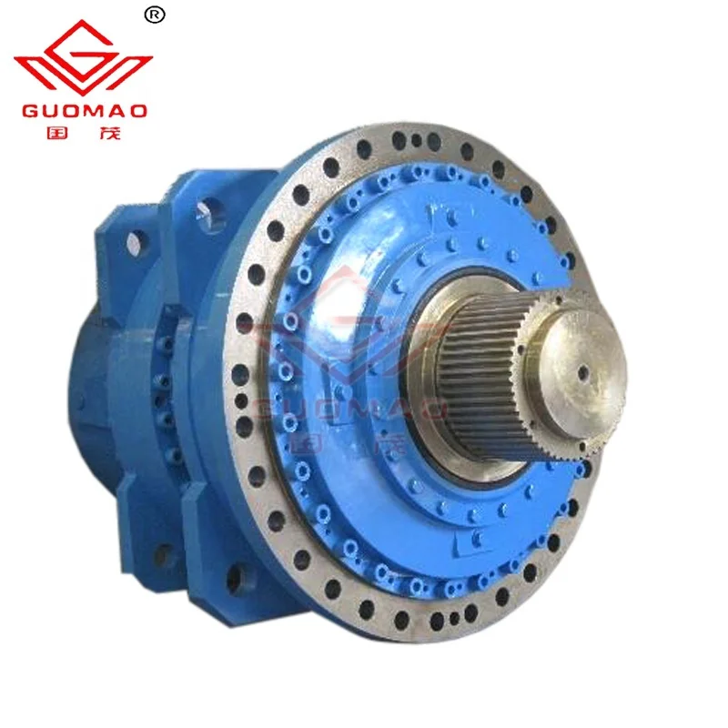 Guomao  right angle 90 degree planetary gearbox reducer low speed high torque gearbox