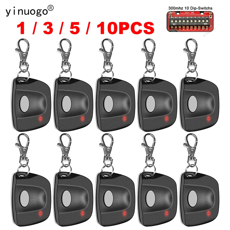 

Linear Multi Code 300MHz MCS308911 3089 3060 3070 4120 Garage Door Remote Control Duplicator 10 DIP Switch Garage Door Opener