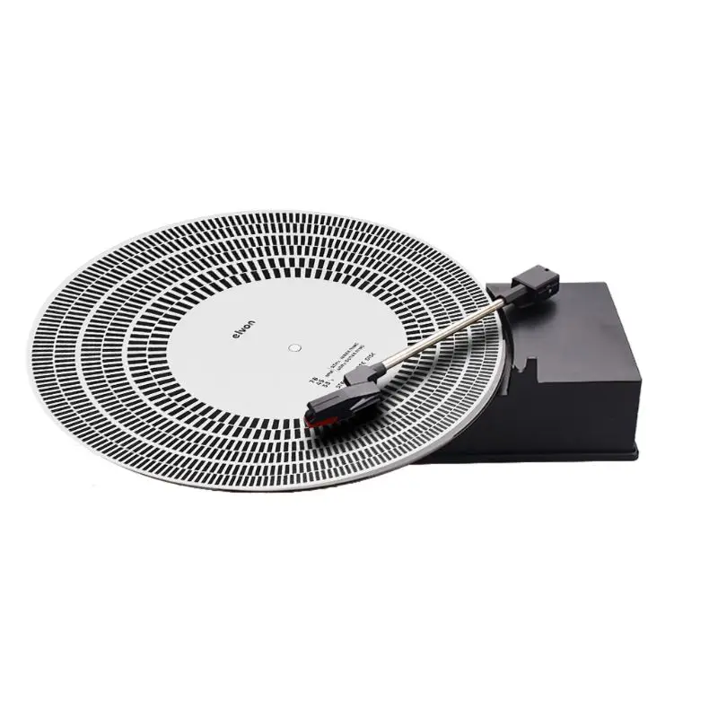 P82F LP Vinyl Record Turntable Phono Tachometer Calibration Strobe Disc Stroboscope Mat 33 45 78 RPM