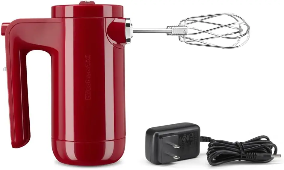 Cordless 7 Speed Hand Mixer - KHMB732, Empire Red