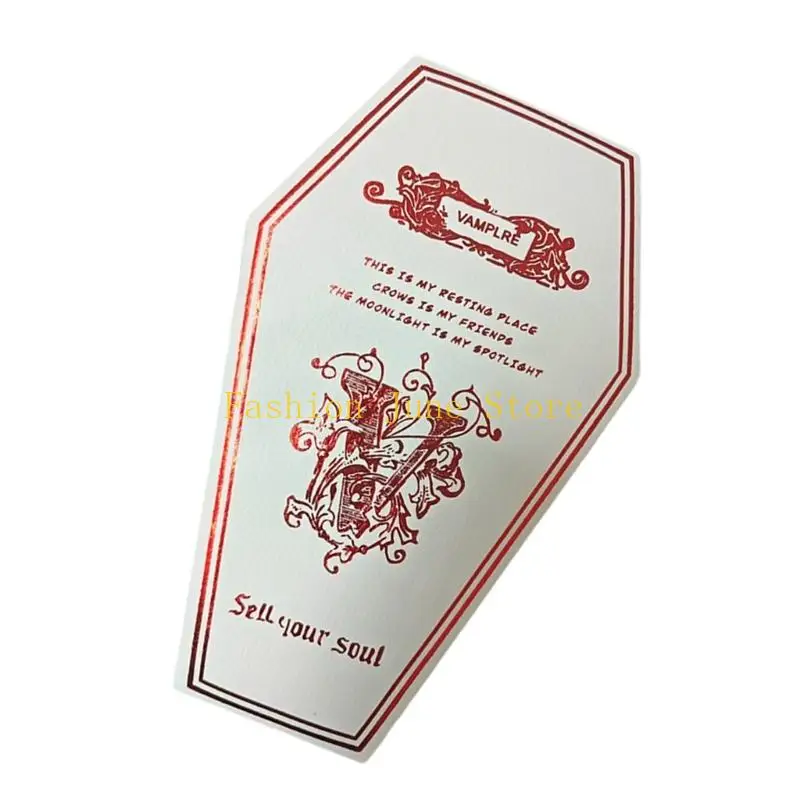 N5KA Portable Coffin Jewelry Case Lightweight Terrifying Organizers With Sections For Daily Use And Travel Essential