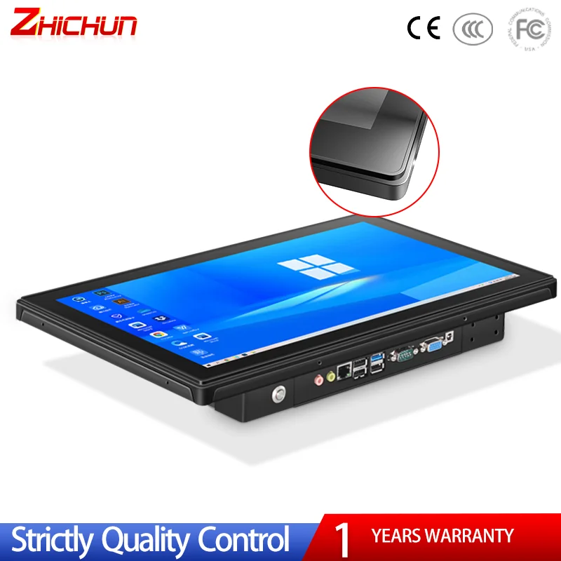 

ZHICHUN 4:3 Metal Embedded Resistive Touch Panel PC J1900 i3 i5 i7 Industrial Screen PC 15 Inch All In One PC For Industrial Use