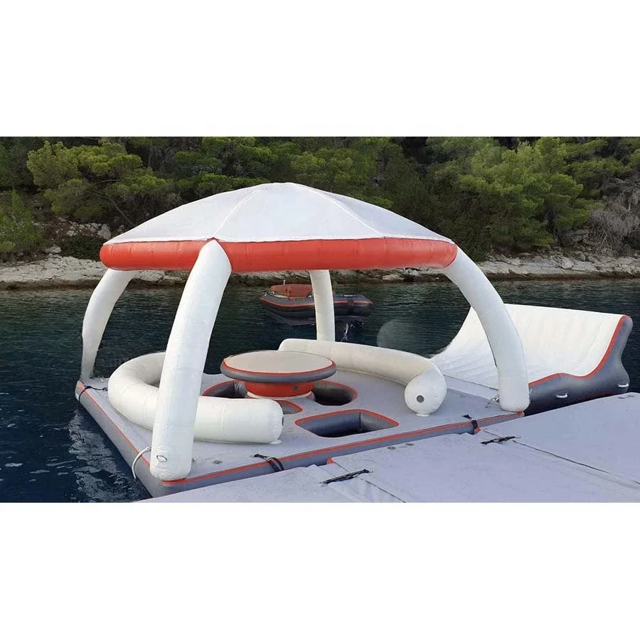 Banas Inflatable Boat Dock Inflatable Boat Platform Inflatable Floating Leisure Dock With Tent