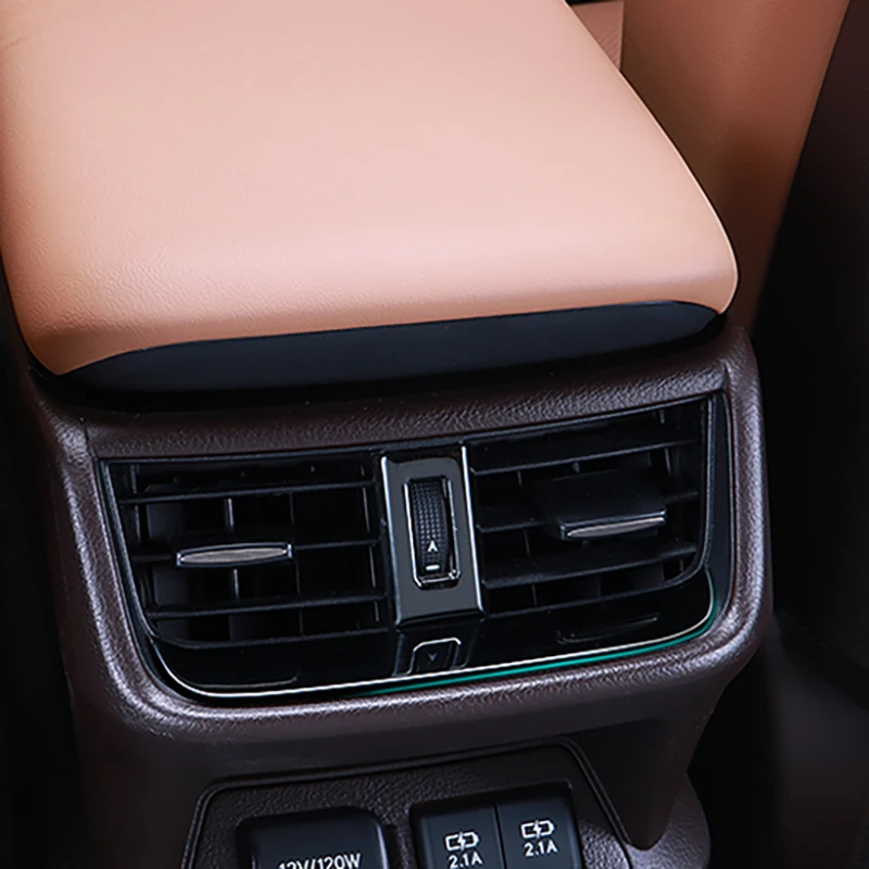 3 Pcs Car Rear Seat Air Outlet Protection Decoration Cover Sticker Interior Accessories For Lexus ES 200 250 300H 350 2018-2025 - view 3