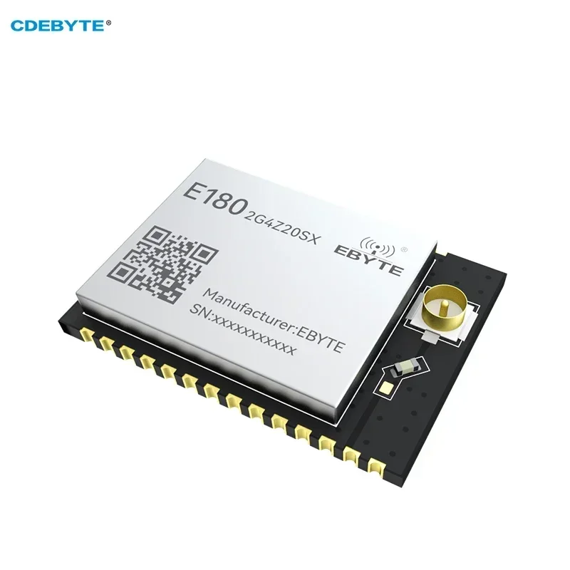 Беспроводной модуль Zigbee 3,0, сетка EFR32MG21 CDEBYTE E180-2G4Z20SX, низкая мощность, 20 дБм, SMD, прозрачная передача, IPEX-антенна