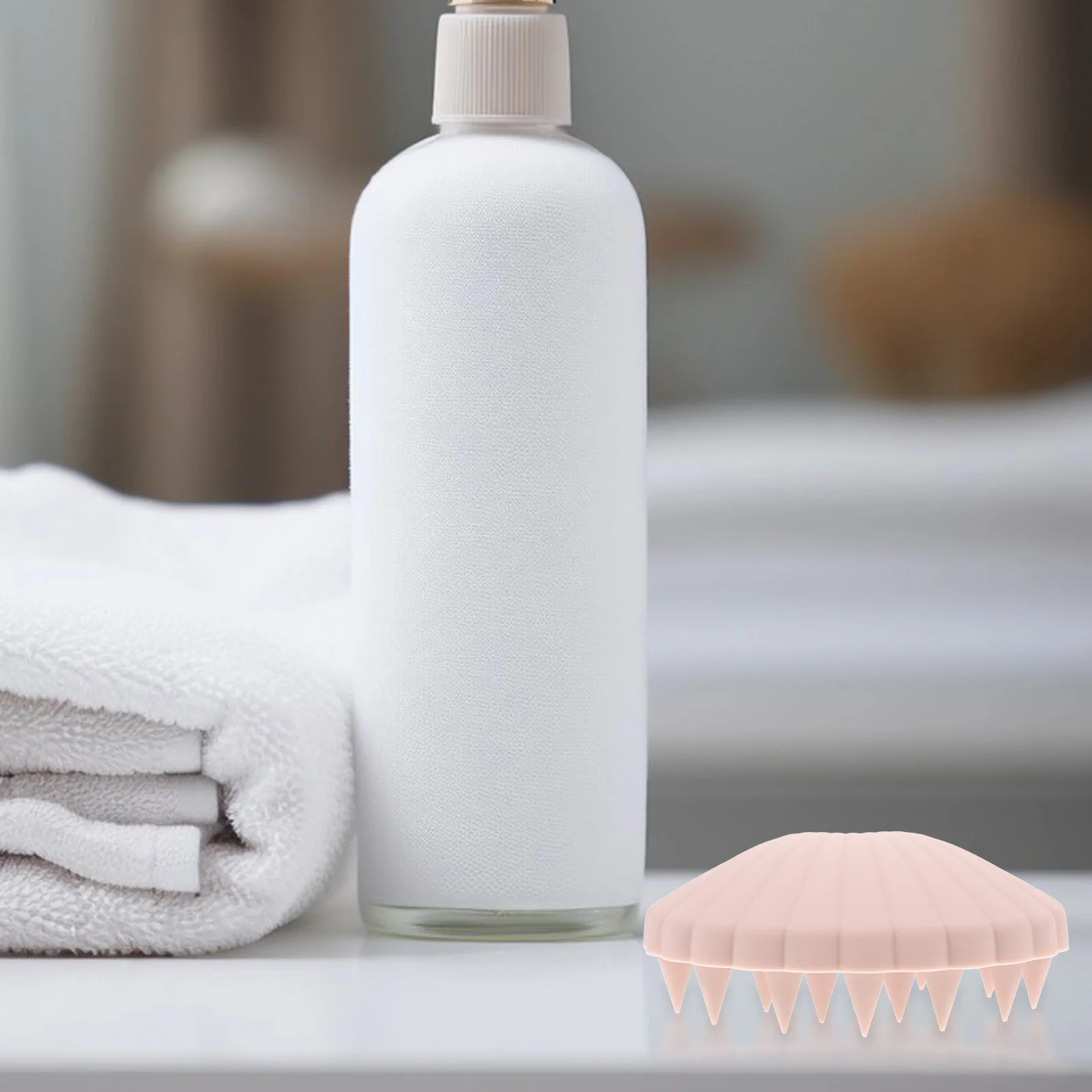 

Silicone Shampoo Brush Hair Scrubber Washing Massage Scalp Cleaner Shower Body Exfoliator Tool Anti D ruff Hair Care