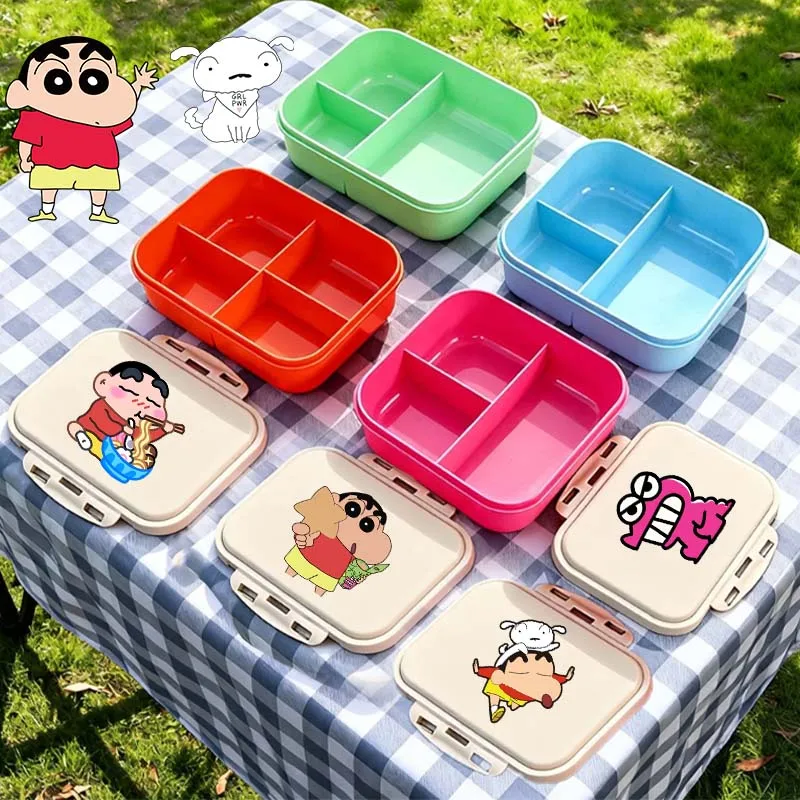 

Crayon Shin-chan Lunch Box Boy Girl Cartoon Anime Bento Boxes Men Women Fresh Portable Lunch Case Cute Children Picnic Case Gift