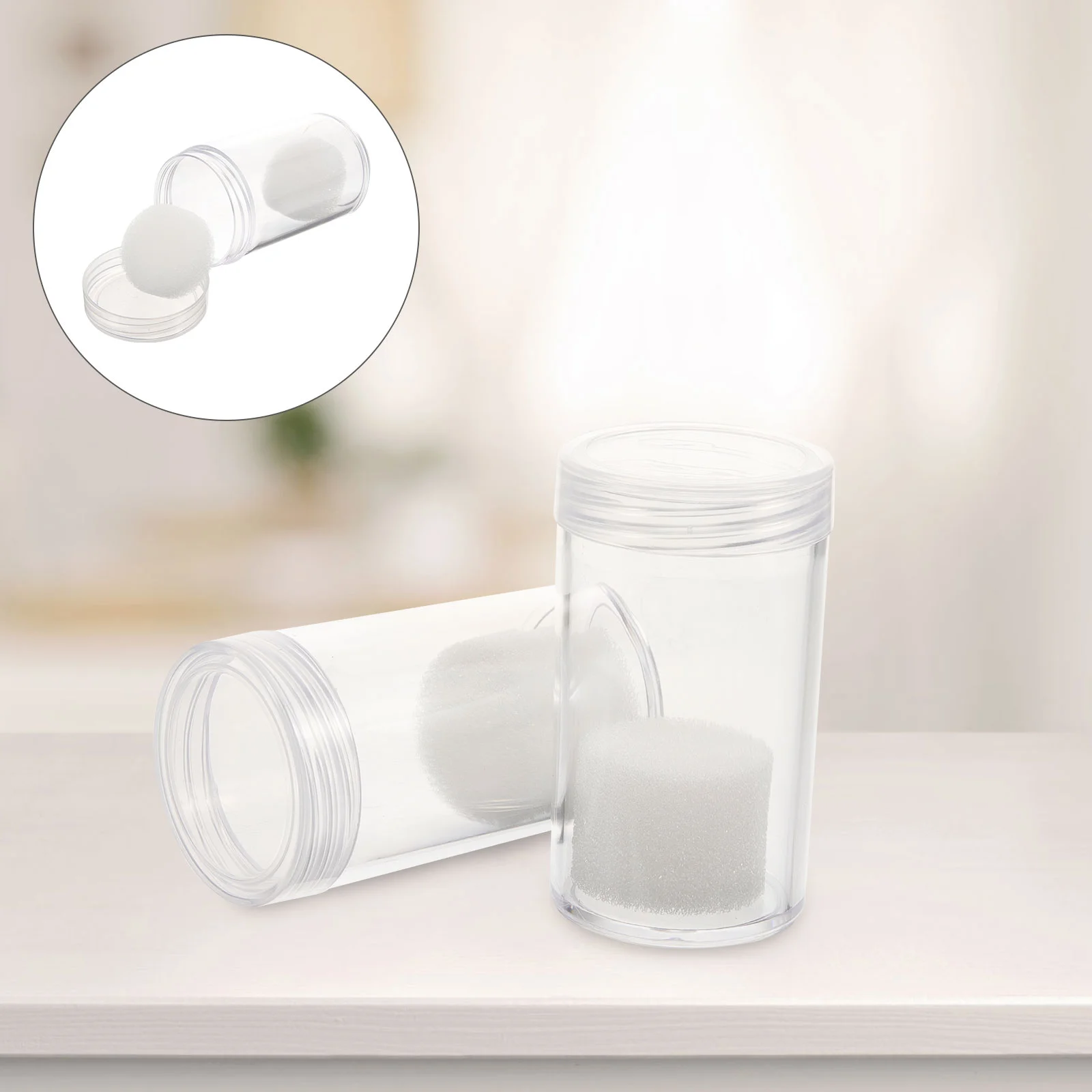 Soporte para monedas, estantes de almacenamiento, organizador, tubos de volumen entero, soportes de plástico, coleccionables, 2 uds.