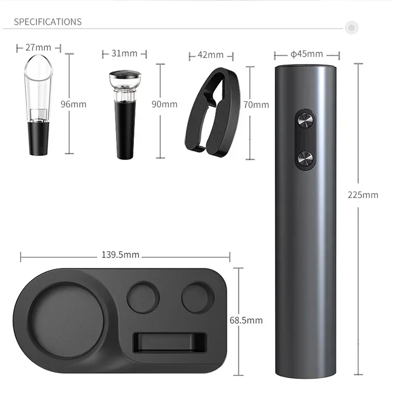 Electric Wine Openers Sets for Beer Automatic Beer Bottle Openers Corkscrew Battery Operated Soda Cap Opener Kitchen Accessories image 6