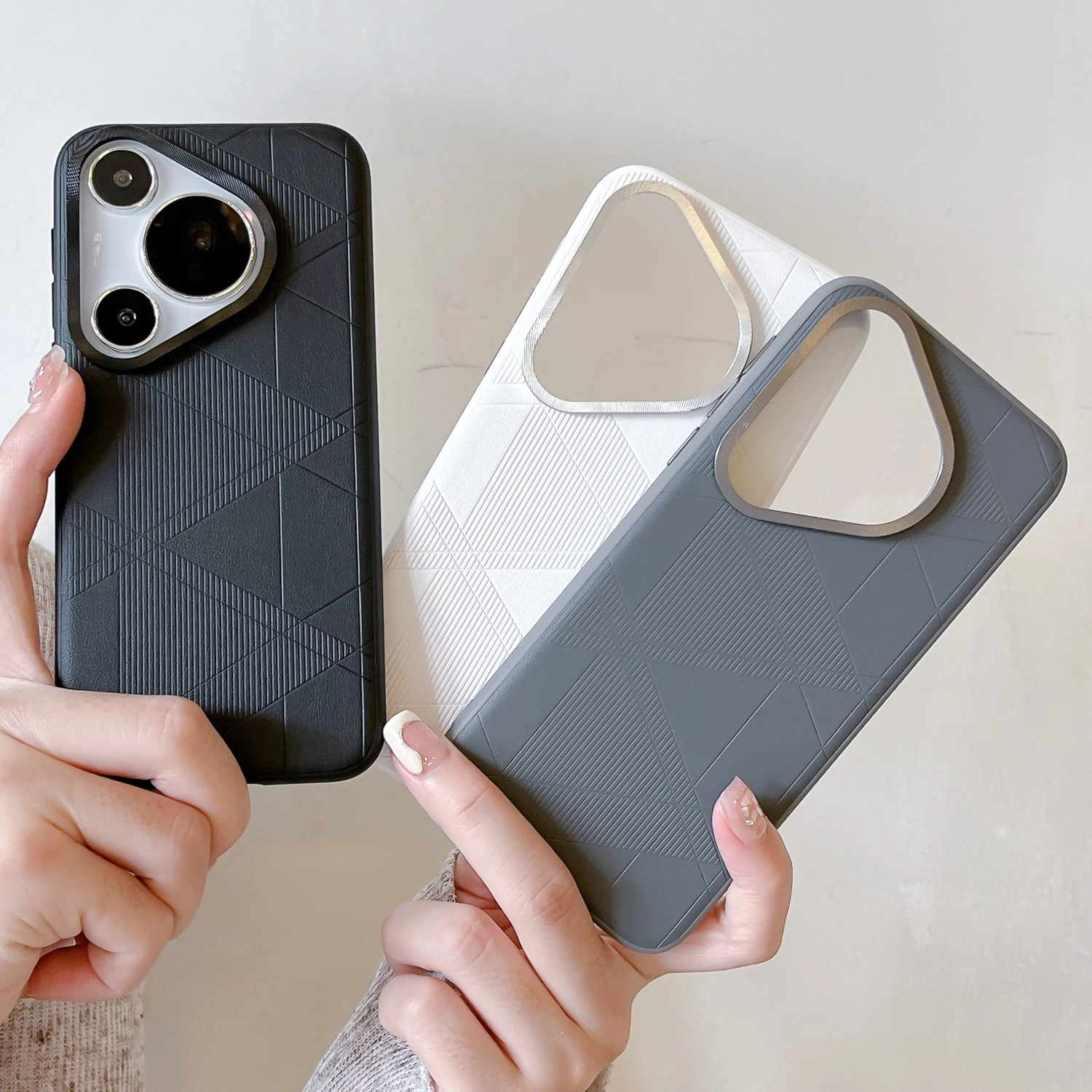 

Shockproof Leather Matte Hard Case For Huawei Pura 70 Pro 70Ultra Mate70 60, Slim Metal Camera Protection Cover For Honor Magic7