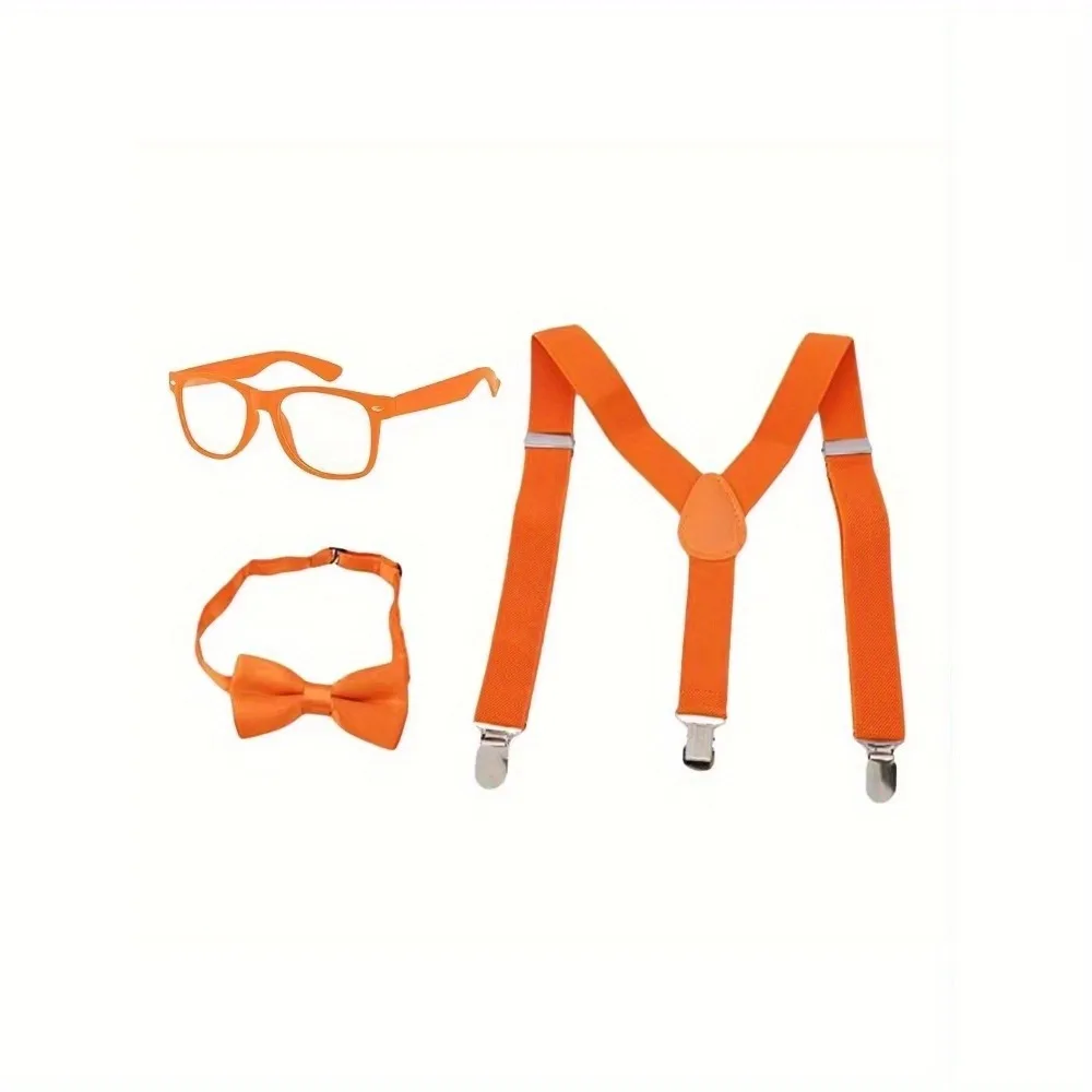 complete Halloween party dress up includes neon halter bow tie sunglasses accessory set Size halter party costume decorations