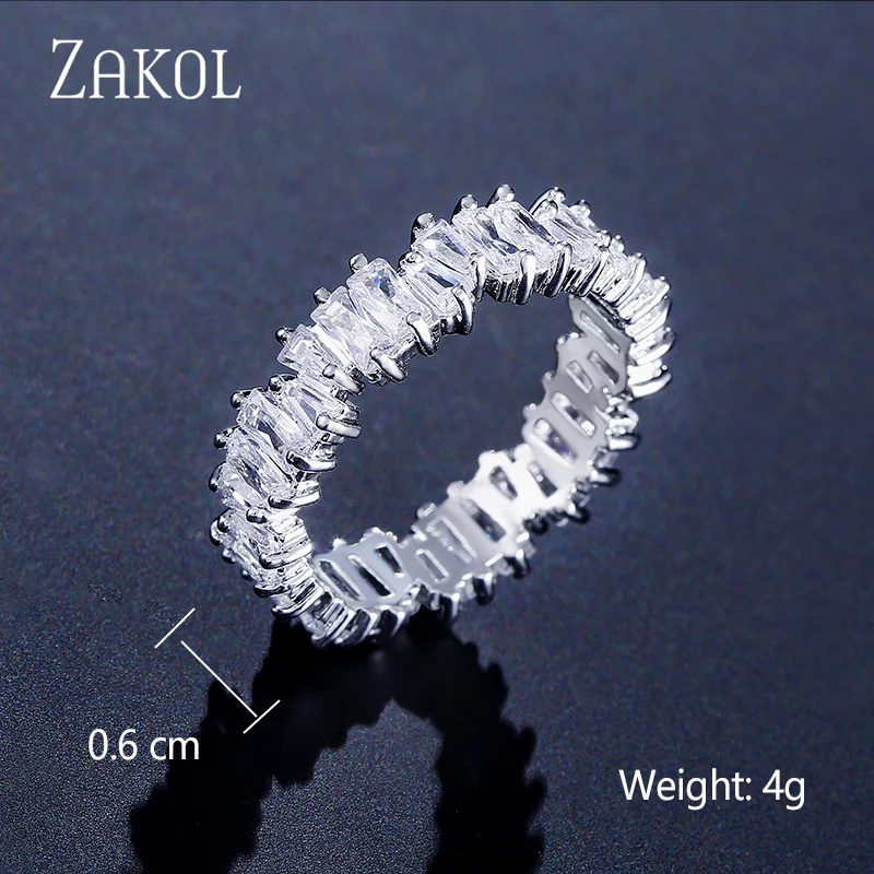 Women's Multicolor Cubic Zirconia Wedding Ring