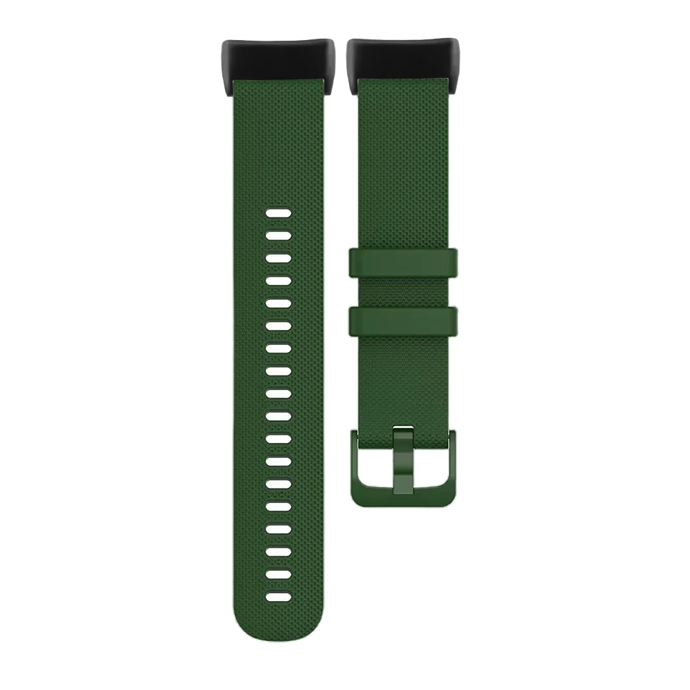 

Breathable Watch Band For Fitbit Charge 3 4 5 Small Checkered Pattern Lightweight Silicone Quick Release Sport Smart Watch Band
