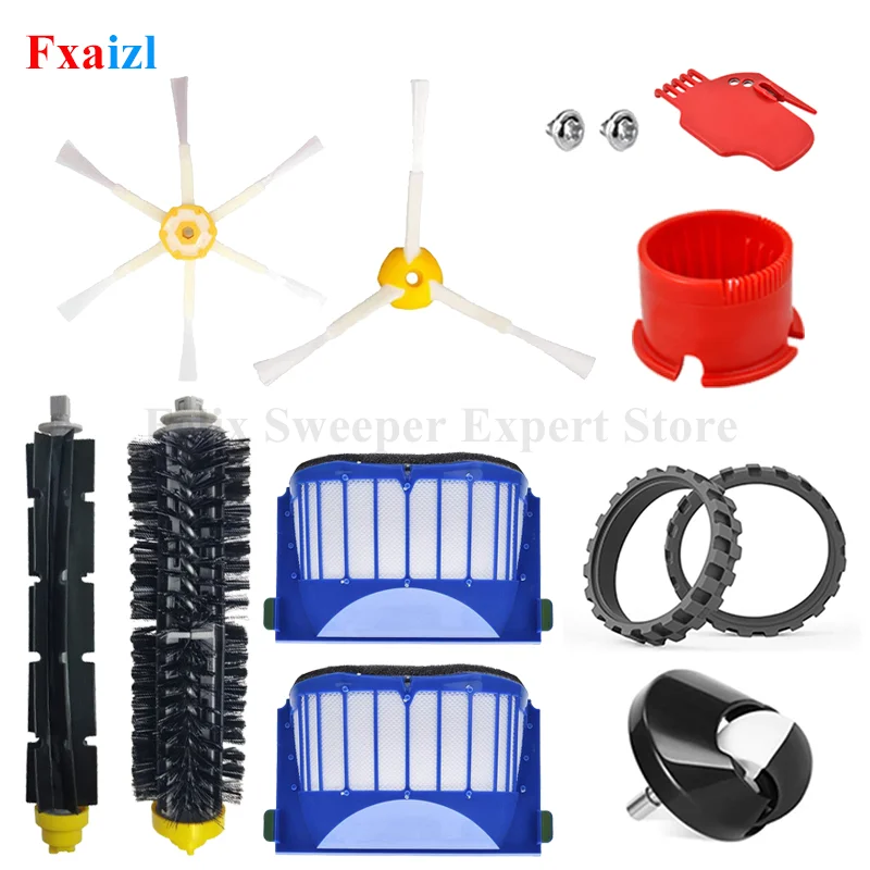 For iRobot Roomba 600 Series 585 595 600 610 615 620 625 630 635 645 650 Robot Vacuum Cleaner Parts Main Side Brush Accessories