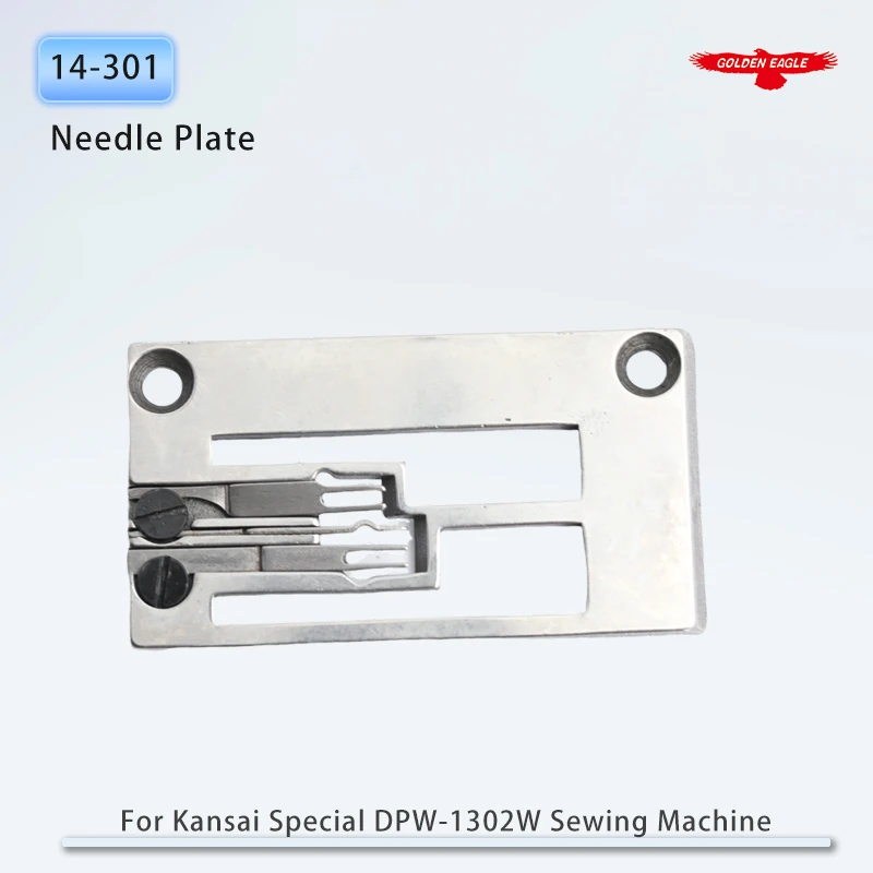 14-301 Throat Plate Fit For Kansai Special DPW-1302W Flatlock Coverstitch Sewing Machine Parts High Quality Needle Plate