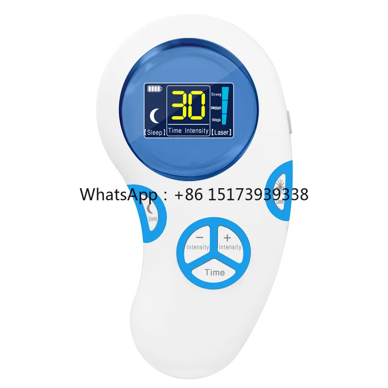 Body + Ear Massager with Wired Control for Sleep Assistance,Calming and Soothing Therapy.Handheld Massager for Home Use