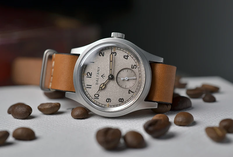 Baltany S2025 Herren 36mm Automatik Militäruhr WW2 Retro Dirty Dozen Armee-Felduhr Leuchtend 100M Wasserdicht Outdoor – Detail 4