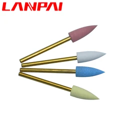 Lanpai Rubber Diamond polisher cerlian Zirconia Alloy High Light Polishing Hp Dentist Tools dental lab